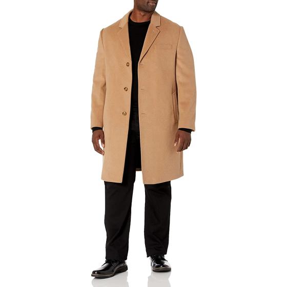 LONDON FOG Men's Signature Wool Blend Top Coat