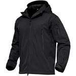 MAGCOMSEN Men's Tactical Jacket 7 Pockets Performance Fleece Lined Water Resistant Soft Shell Winter Coats