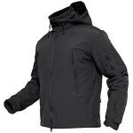 MAGCOMSEN Men's Tactical Jacket Winter Snow Ski Jacket Water Resistant Softshell Fleece Lined Winter Coats Multi-Pockets