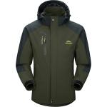 MAGCOMSEN Men's Windproof Jacket Water-Resistant Lightweight Running Jacket Hooded Raincoat Windbreaker