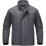 MAGCOMSEN Men's Tactical Jacket Water Resistant 6 Pockets Softshell Fleece Lining Hiking Winter Jacket Windbreaker Outwear