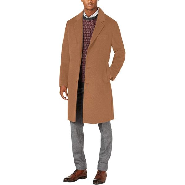 LONDON FOG Men's Classic Fit Overcoat Signature Wool Blend Top Coat (Regular & Big-Tall Sizes)