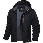 MAGCOMSEN Men's Hooded Windproof Water Resistant Rain Jacket Windbreaker 5 Pockets for Hiking,Fishing,Runing