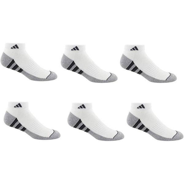 adidas Men's Climalite Low Cut Sock 6-pair (White - Gray)