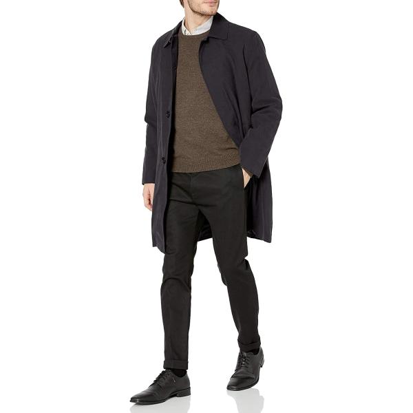 LONDON FOG Men's Durham Rain Coat with Zip-Out Body