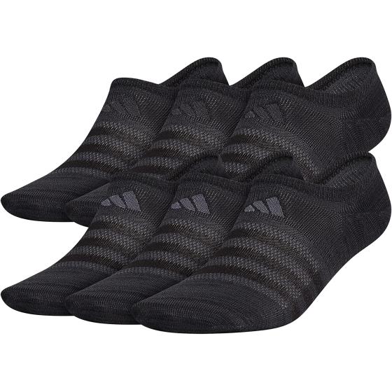 adidas Men's Superlite Super No Show Socks (6-Pair)