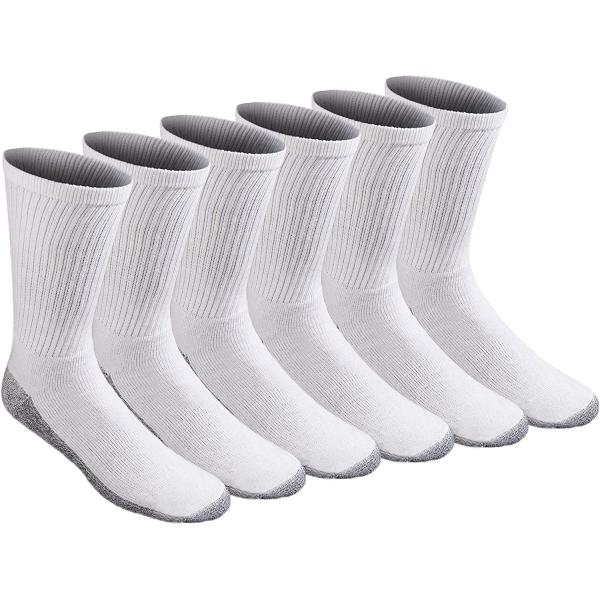 Dickies Men's All-Purpose Work Stain Resister Crew Socks (6/12 Pairs)