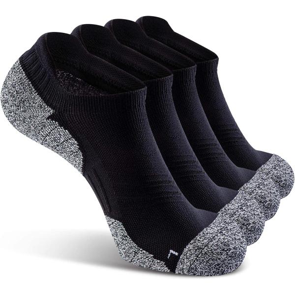CWVLC No Show Sports Compression Socks for Men Women with Cushion (4/8 Pairs)