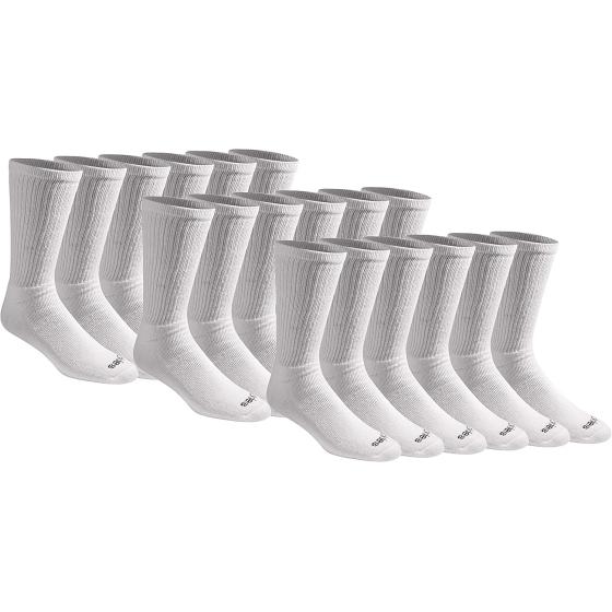 Dickies Men's Multi-pack Cotton Blend Cushioned Work Crew Socks (18 & 36 Pairs)
