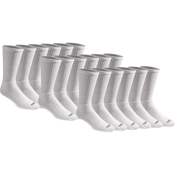 Dickies Men's Multi-pack Cotton Blend Cushioned Work Crew Socks (18 & 36 Pairs)