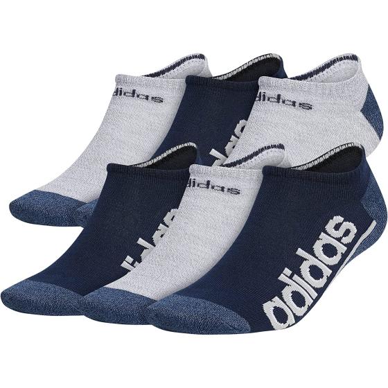 adidas Men's Superlite Linear 3 6-Pack No Show