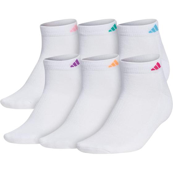 adidas Women's Athletic Cushioned 6-Pack Low Cut