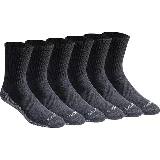 Dickies Men's Dri-tech Moisture Control Comfort Length Crew Socks