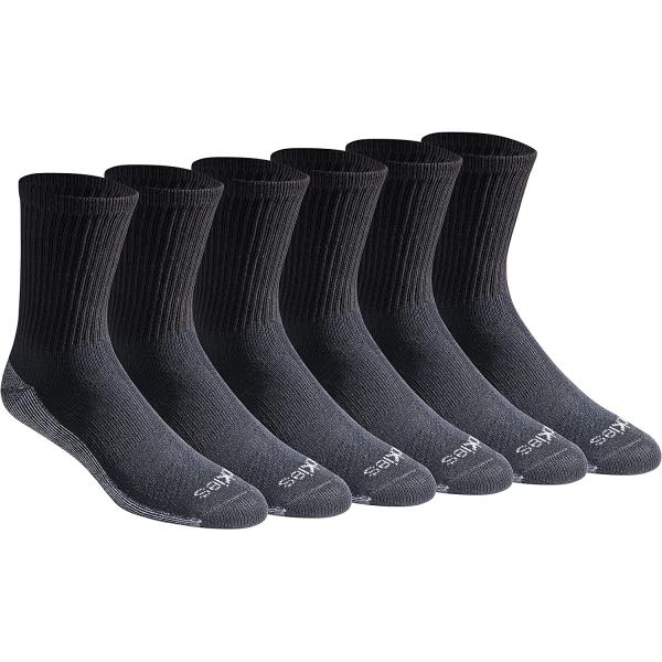 Dickies Men's Dri-tech Moisture Control Comfort Length Crew Socks