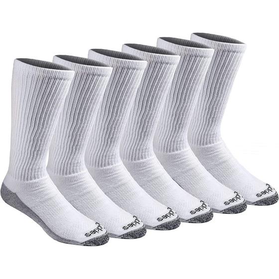 Dickies Men's Multi-Pack Dri-tech Moisture Control Boot-Length Socks