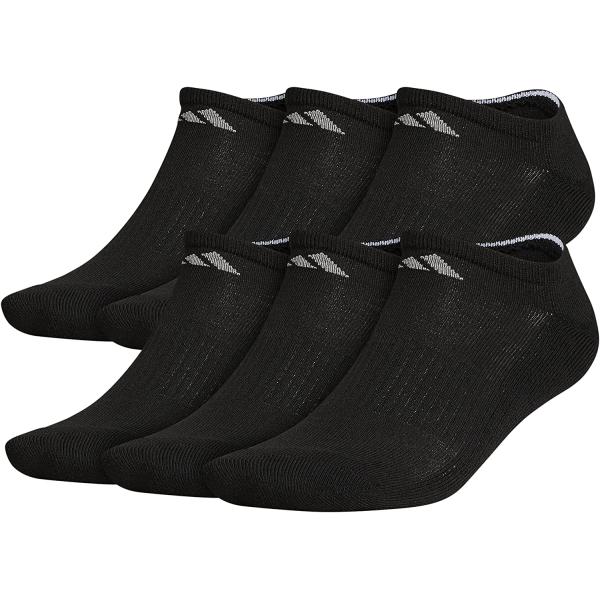 adidas Men's Athletic Cushioned No Show Socks (6-Pair)
