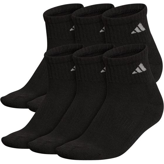 adidas Women's Athletic Cushioned 6-Pack Quarter
