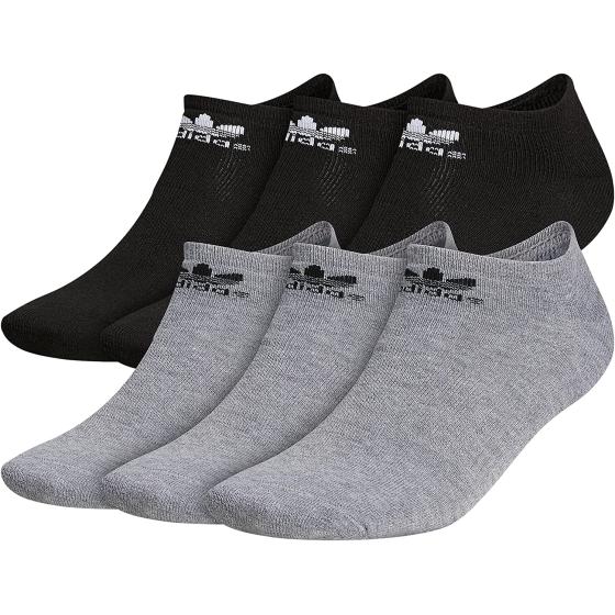 adidas Originals Men's Unisex Originals Trefoil 6-Pack No Show