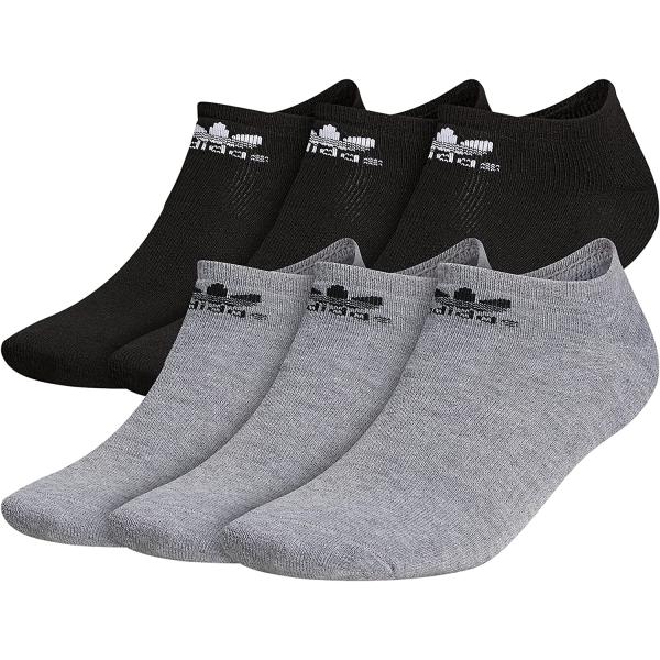 adidas Originals Men's Unisex Originals Trefoil 6-Pack No Show