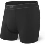 SAXX Men's Underwear - DAYTRIPPER Boxer Briefs with Built-In Pouch Support -Black,Large