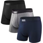 SAXX Men's Underwear - Ultra Super Soft Boxer Briefs with Fly and Built-in Pouch Support - Underwear for men, Pack of 3