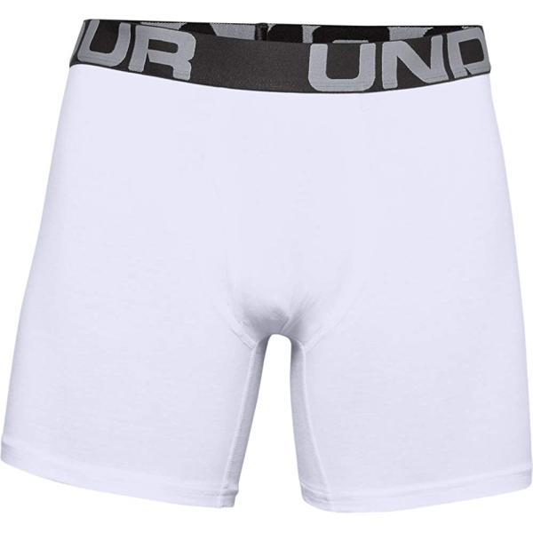 Under Armour Men's Charged Cotton 6-inch Boxerjock 3-Pack