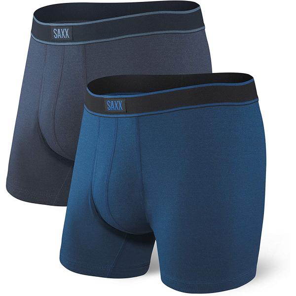 SAXX Men's Underwear Boxer Briefs - Daytripper Boxer Briefs with Built-in Pouch Support – Pack of 2, Underwear for Men