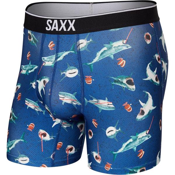 Saxx Men's Underwear – VOLT Breathable Mesh Boxer Briefs with Built-in Pouch Support – Workout Underwear for Men
