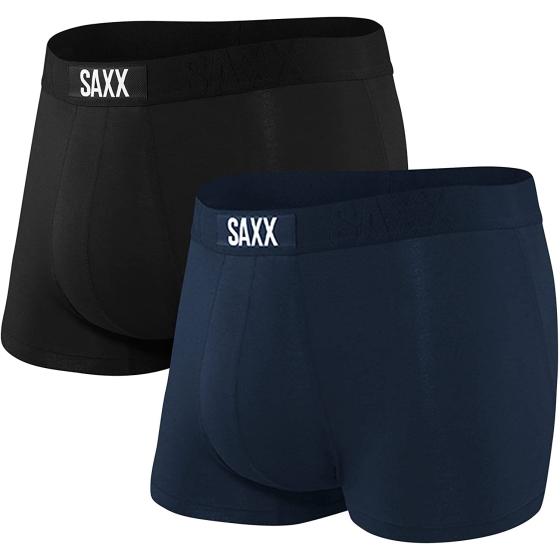 SAXX Men's Underwear – VIBE Super Soft Trunk Briefs with Built-In Pouch Support - Pack of 2, Underwear for Men