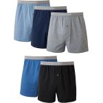 Hanes Men's Boxers 5-Pack, Cotton Knit Comfortable Boxer Underwear, Moisture-Wicking Cotton Boxers Multipack