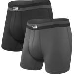 SAXX Men's Underwear - Sport Mesh Boxer Brief Fly 2Pk with Built-in Pouch Support - Underwear for Men