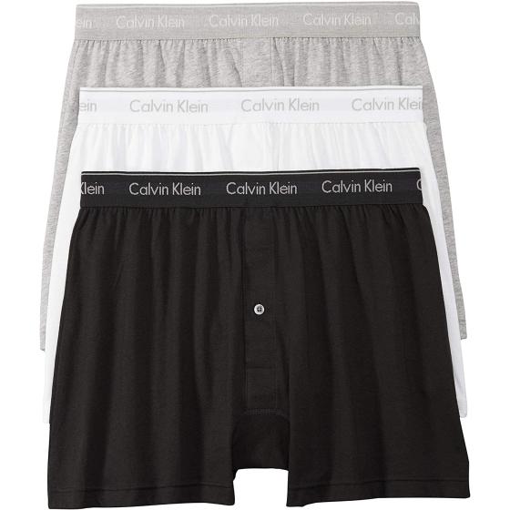 Calvin Klein Men's Cotton Classics 3-Pack Knit Boxer