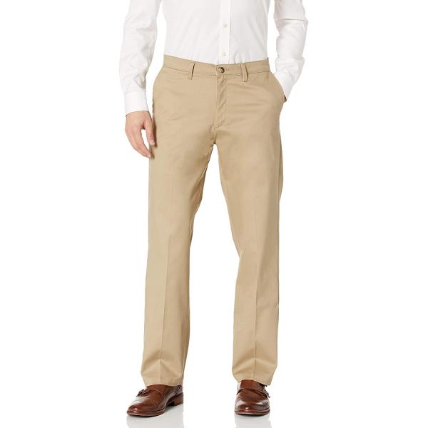 LEE Men's Total Freedom Stretch Relaxed Fit Flat Front Pant