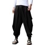 COOFANDY Men Hippie Harem Pants Baggy Linen Boho Yoga Casual Drop Crotch Trouser