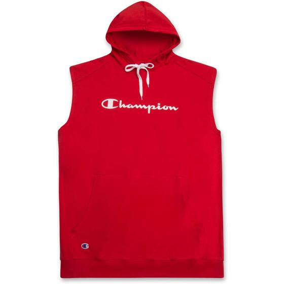 Champion Big and Tall Sleeveless Hoodies for Men – Mens Popover Workout Hoodies