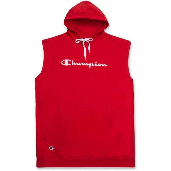 Champion Big and Tall Sleeveless Hoodies for Men – Mens Popover Workout Hoodies