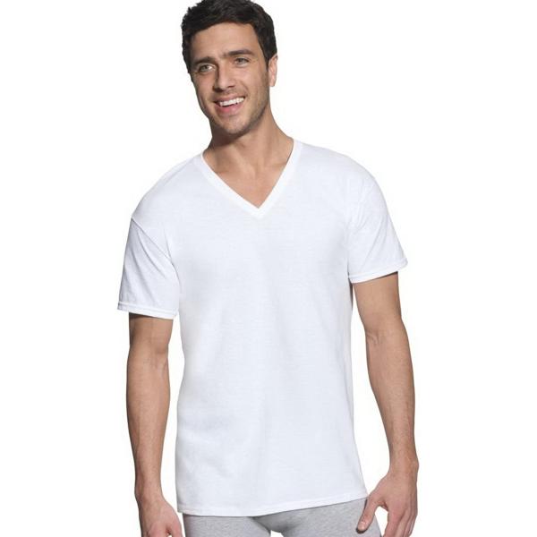 Hanes Ultimate Men's 6-Pack Best V-Neck T-Shirt