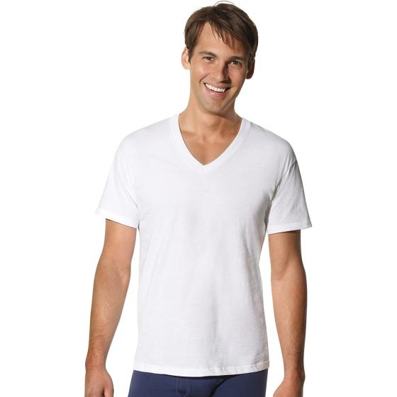 Hanes Men's Tall Man V-Neck T-Shirt (Pack of 3 or 5)