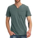 NITAGUT Men's Casual Slim Fit Long/Short Sleeve Pocket T-Shirts V Neck Tops