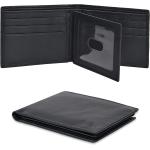 Real Leather Bifold Wallet for Men - Wallets with 9 Credit Cards 1 ID Window Slim Minimalist Front Pocket Billfold