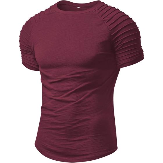 NITAGUT Mens Casual Gym Tops Hipster Athletic T-Shirt Short Sleeve Workout Running Shirts