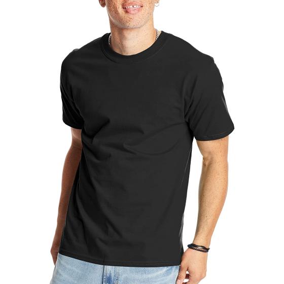Hanes Unisex T-Shirt, Beefy Crewneck Cotton T-Shirt, Unisex Crewneck Cotton Tee, Unisex Classic Crewneck Cotton Tee (1 Pack)