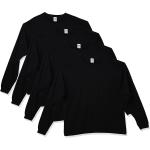 Hanes Men's Essentials Long Sleeve T-Shirt Pack, Crewneck Cotton Tees, 4-Pack