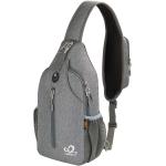 WATERFLY Crossbody Sling Backpack Sling Bag Travel Hiking Chest Bag Daypack