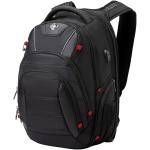 Swissdigital Design Circuit College Business Travel Backpack TSA Friendly Built in USB Charging RFID Protection Fits Laptops up to 15.6" Black (J14-BR)