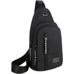Small Sling Bag Crossbody Chest Shoulder Water Resistant Purse One Strap Travel Bag for Men Women Boys With Earphone Hole