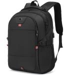 Laptop Backpack 17 Inch Water Resistant Backpacks Durable College Travel Daypack Anti Theft with USB Charging Port Best Gift for Men Women Boys Girls Students(17 Inch, Black)