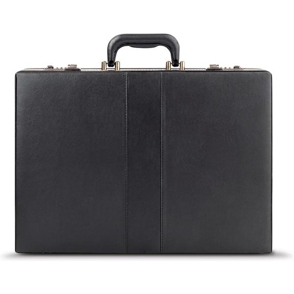 Solo Grand Central Attaché Briefcase with Combination Locks, Black