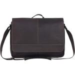 Kenneth Cole REACTION Risky Business Messenger Full-Grain Colombian Leather Crossbody Laptop Case & Tablet Day Bag