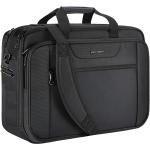 KROSER Laptop Bag XXL Laptop Briefcase Fits Up to 18 Inch Laptop Water-Repellent Gaming Computer Bag Shoulder Bag Expandable Capacity for Travel/Business/School/Men-Black